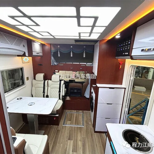 2024 rv camping-car personnalisé avec lits superposés garage machines à laver salle de bain canapé