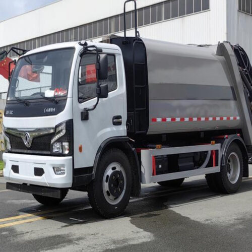 Benne à ordures ménagères électrique à chargement et déchargement automatique OED Camion à ordures électrique à chargement et déchargement automatique