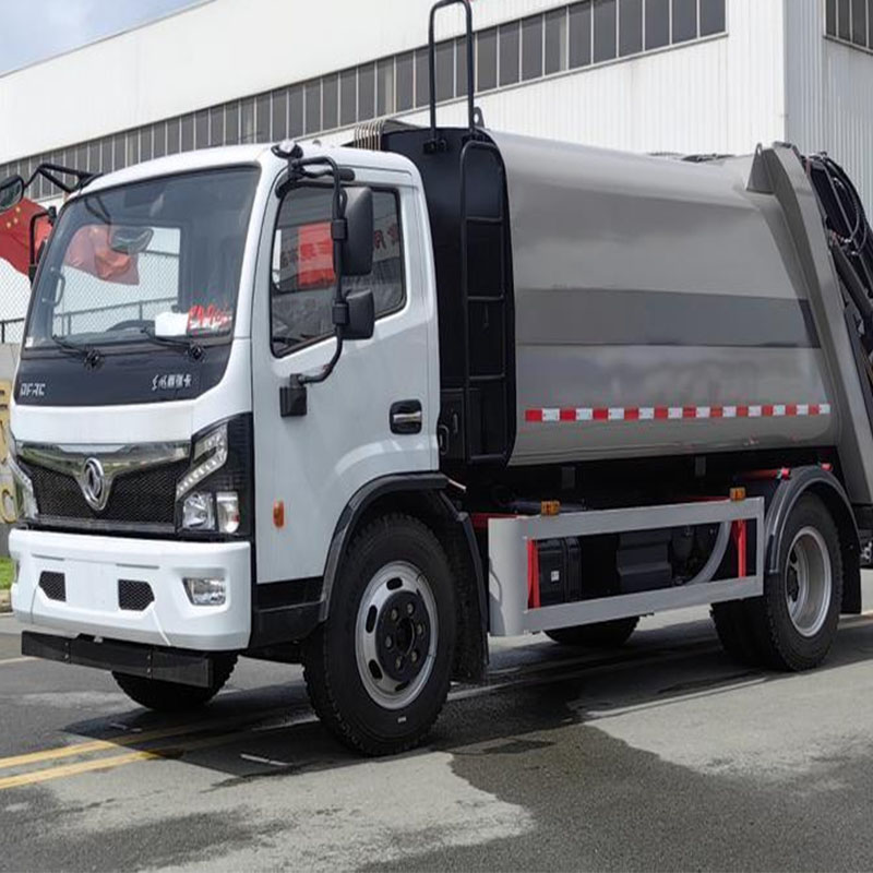 Benne à ordures ménagères électrique à chargement et déchargement automatique OED Camion à ordures électrique à chargement et déchargement automatique