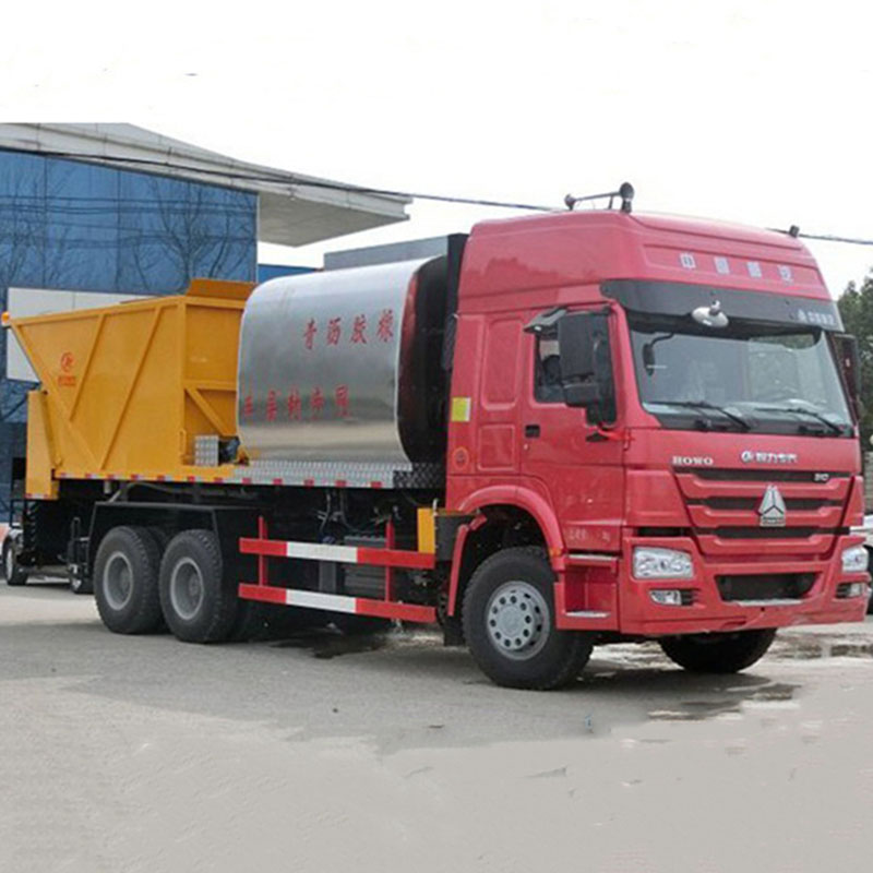 camion de scellement de copeaux camion de gravillonnage camion de gravillonnage synchrone véhicule d'asphalte