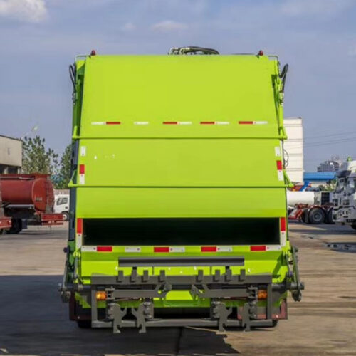 self dumping garbage dump truck