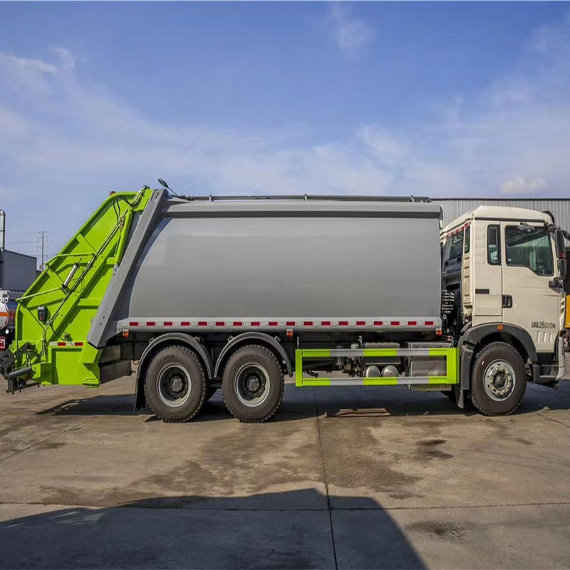 self dumping garbage dump truck