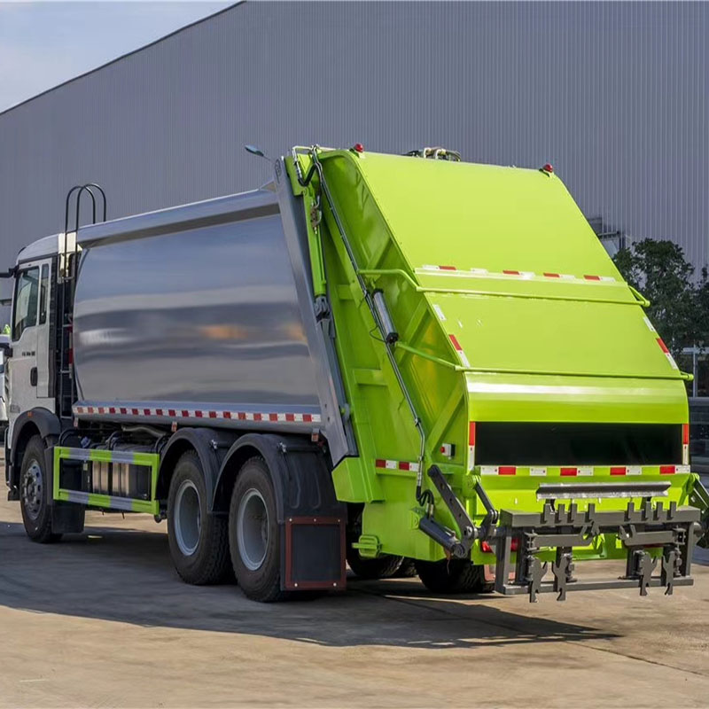 self dumping garbage dump truck