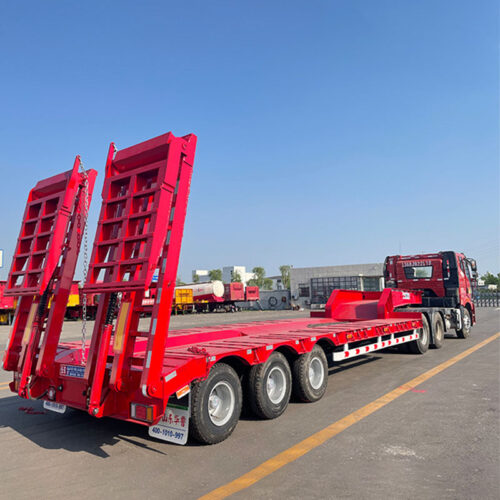 Semi-remorque à plateau oem Semi-remorque à plateau