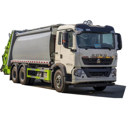 self dumping garbage dump truck