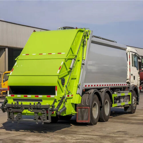 self dumping garbage dump truck
