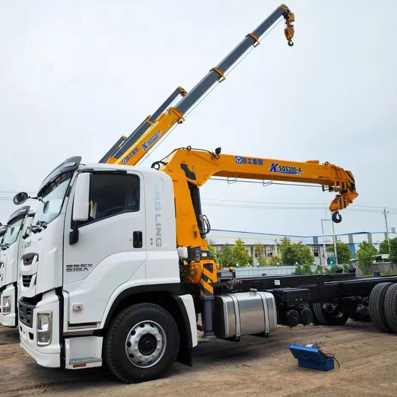 camion-grue à attelage grues sur camion à attelage