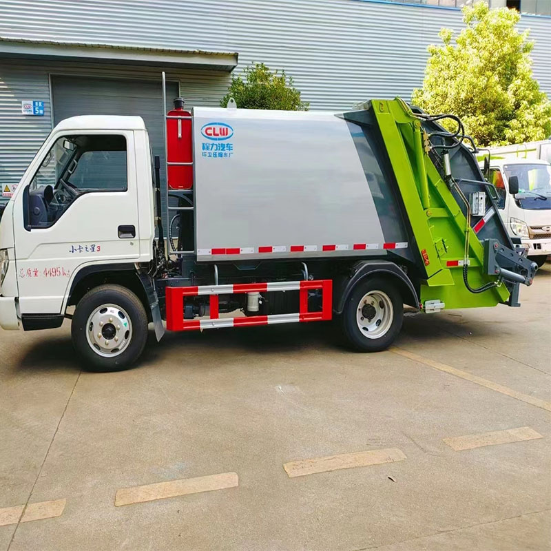 camion à ordures à chargement automatique chargeur arrière camion compacteur de déchets