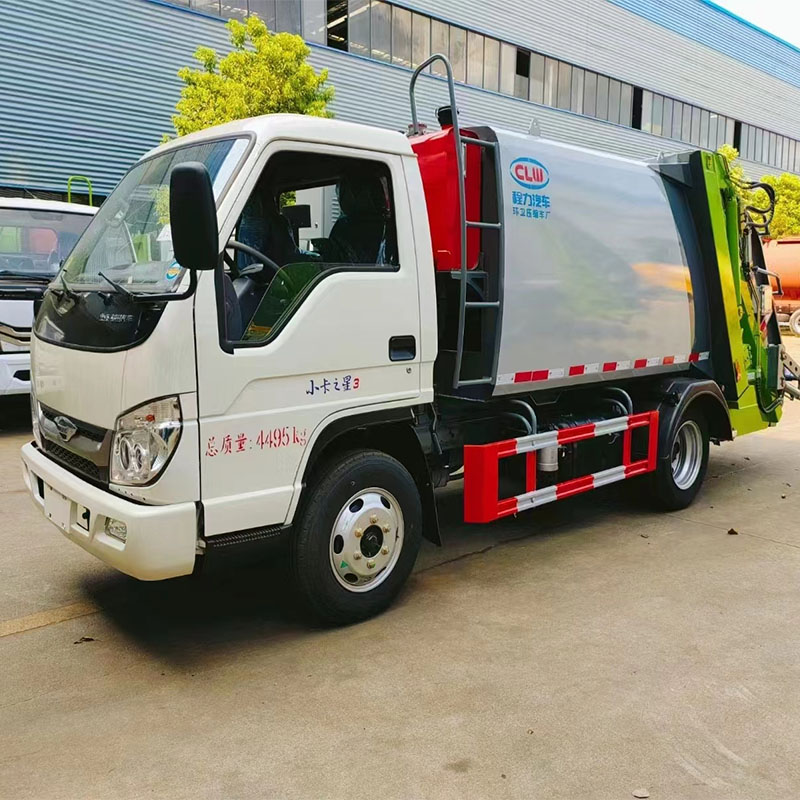 camions à ordures à chargement automatique chargeur arrière camion compacteur de déchets