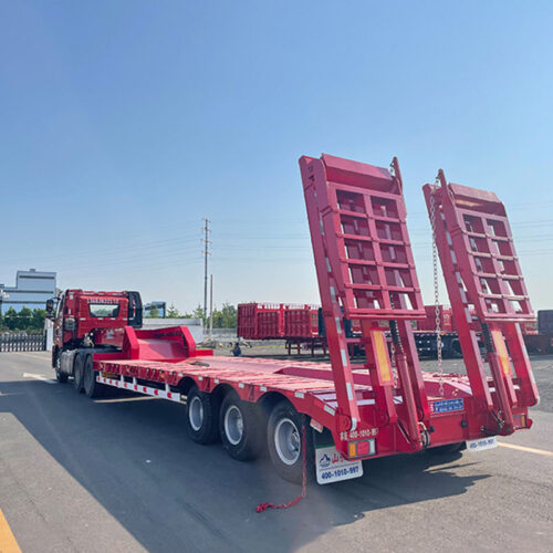 Semi-remorque à plateau Semi-remorque à plateau