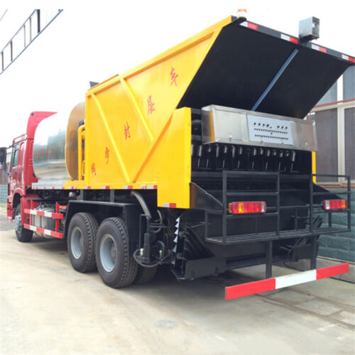 scelleur de copeaux synchrone camion de gravillonnage camion de gravillonnage synchrone véhicule d'asphalte